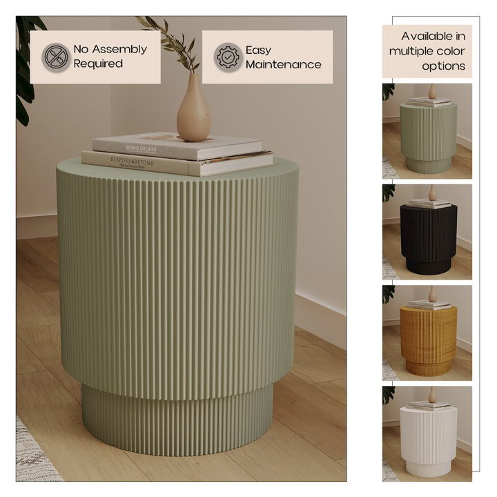 Buy farmhouse furniture Green Modern Italian Contemporary Outdoor Side Table - Modern Cottage Farmhouse Furniture