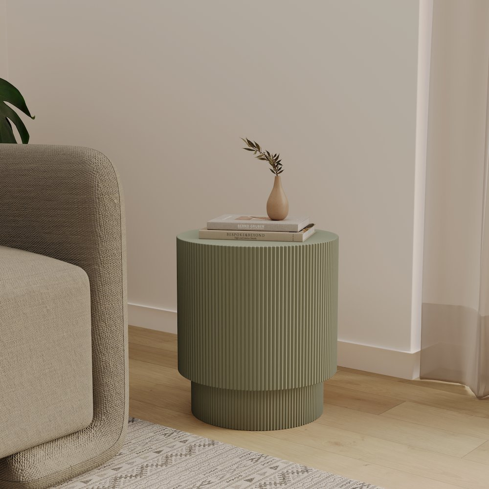 Buy farmhouse furniture Green Modern Italian Contemporary Outdoor Side Table - Modern Cottage Farmhouse Furniture