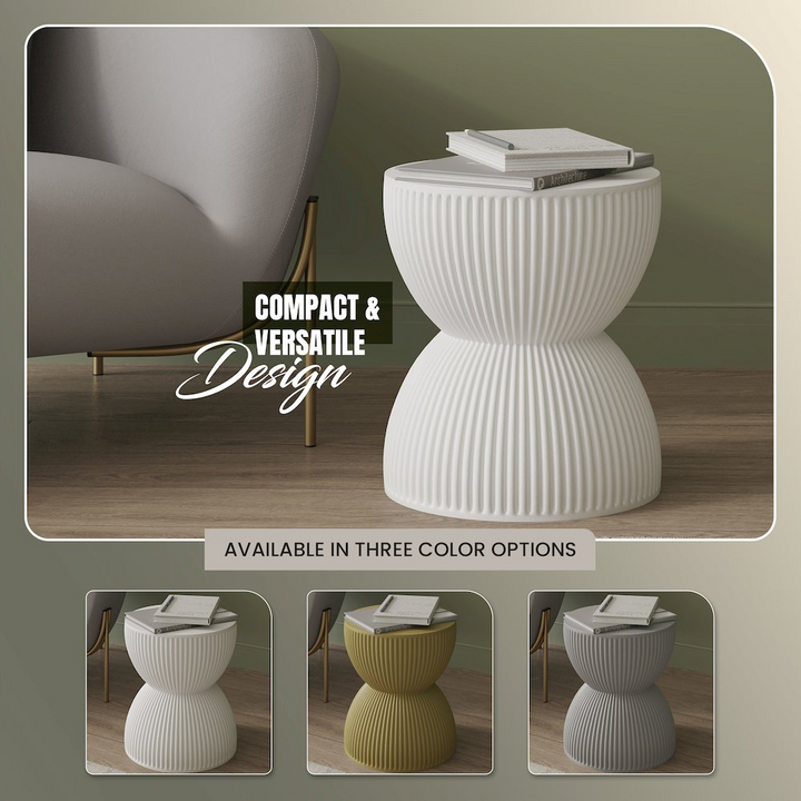 Buy farmhouse furniture Modern Side End Table Spire Series In White - Modern Cottage Farmhouse Furniture