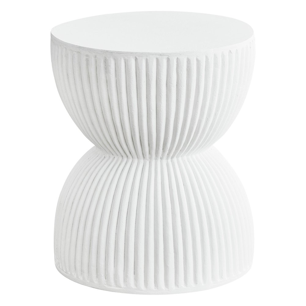 Buy farmhouse furniture Modern Side End Table Spire Series In White - Modern Cottage Farmhouse Furniture