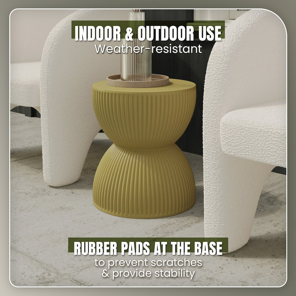 Buy farmhouse furniture Green Yellow Modern Italian Contemporary Side End Table - Modern Cottage Farmhouse Furniture