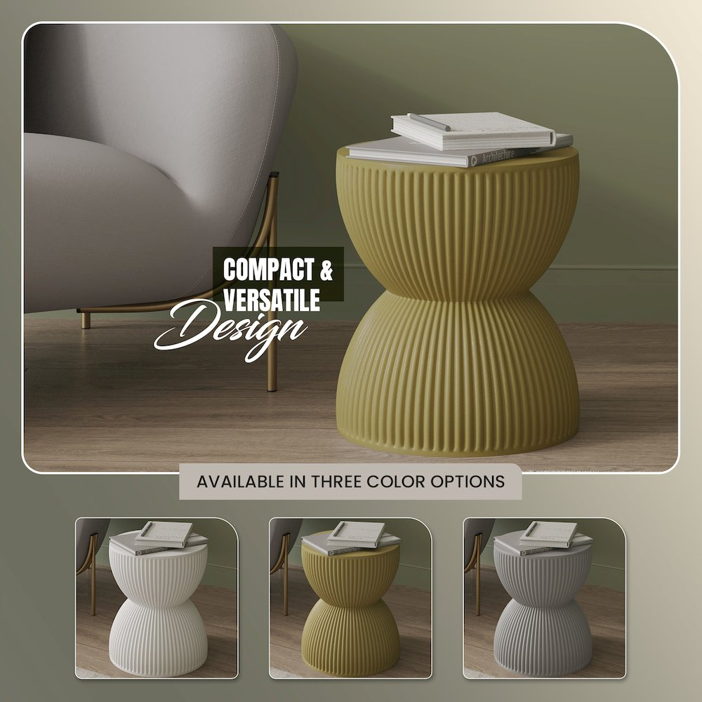 Buy farmhouse furniture Green Yellow Modern Italian Contemporary Side End Table - Modern Cottage Farmhouse Furniture