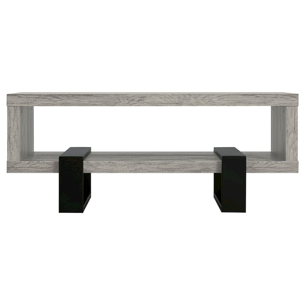 Dinard Engineered Wood Coffee Table Grey Driftwood - Mediterranean Italian Contemporary Home Decor Furniture
