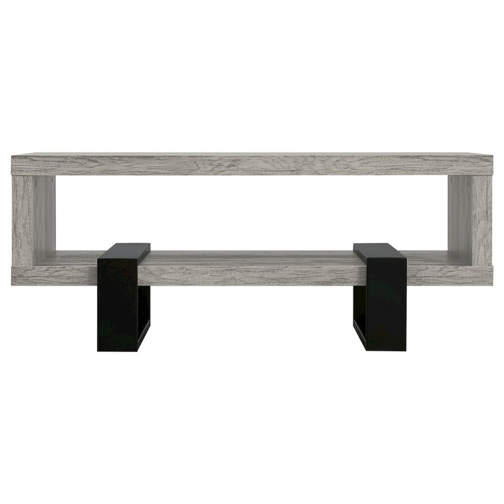 Dinard Engineered Wood Coffee Table Grey Driftwood - Mediterranean Italian Contemporary Home Decor Furniture