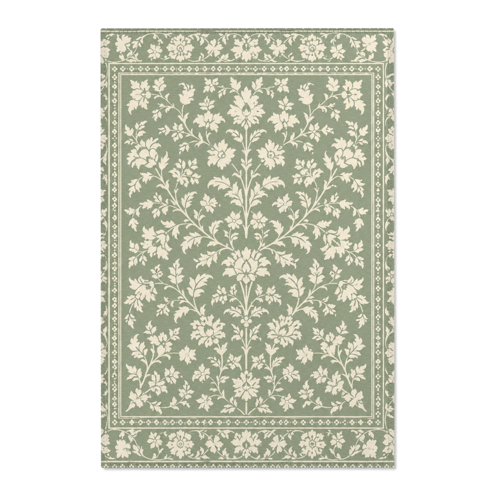 Buy farmhouse furniture Decorative Cream & Sage Area Rug By. Artisan Blooms - Modern Cottage Farmhouse Furniture
