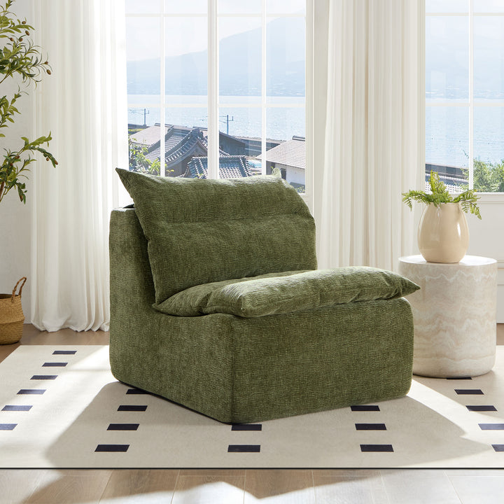 Buy farmhouse furniture Sage Single Chair Sofa Lounge Chair With Backrest - Modern Cottage Farmhouse Furniture
