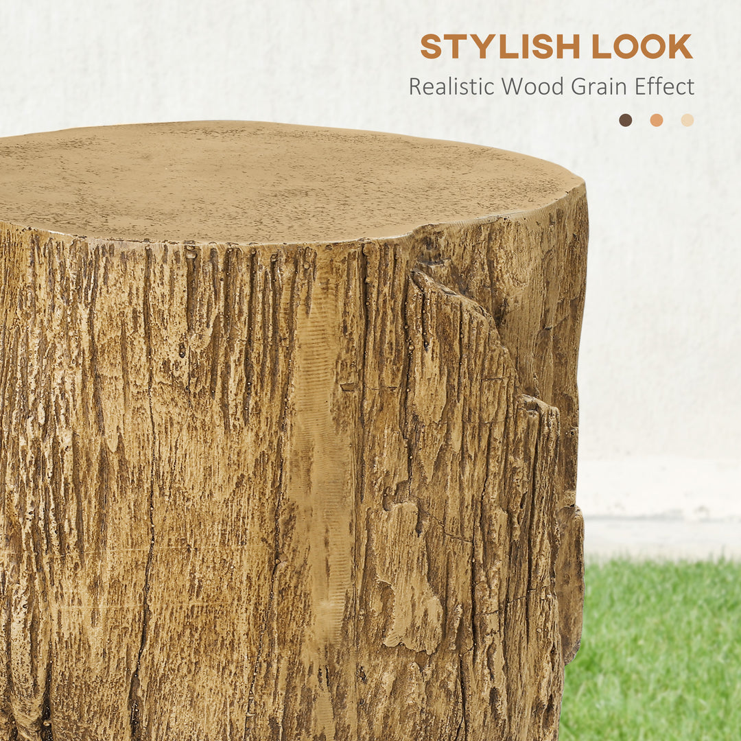 Buy farmhouse furniture Tree Stump End Table | Concrete Farmhouse Accent Table | Indoor & Outdoor | 198 lb Capacity - Modern Cottage Farmhouse Furniture