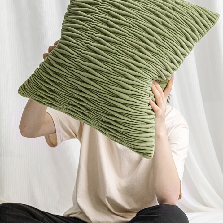 Chloeros | Green Textured Mediterranean Sofa Throw Pillows