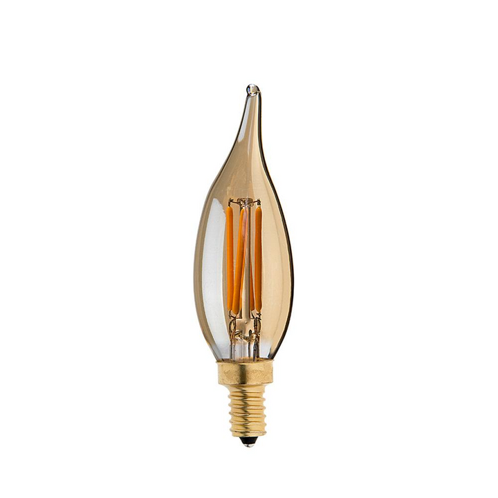 Boho Aesthetic E12 4W C35 LED Candelabra Bulbs 2200K Warm White Dimmable LED Filament Bulb~1041 | Biophilic Design Airbnb Decor Furniture 