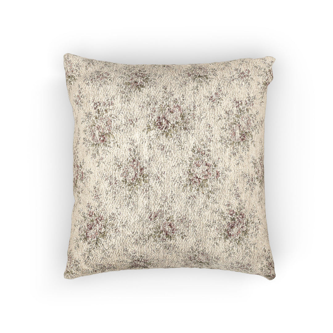 Sage &amp; Rose Cream Woven Pillow By Artisan Blooms