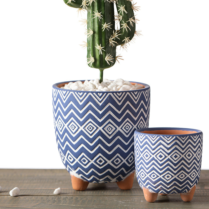 Buy farmhouse furniture Tuscan Terracotta Three-Legged Flower Pot – Spanish Home Decor - Modern Cottage Farmhouse Furniture