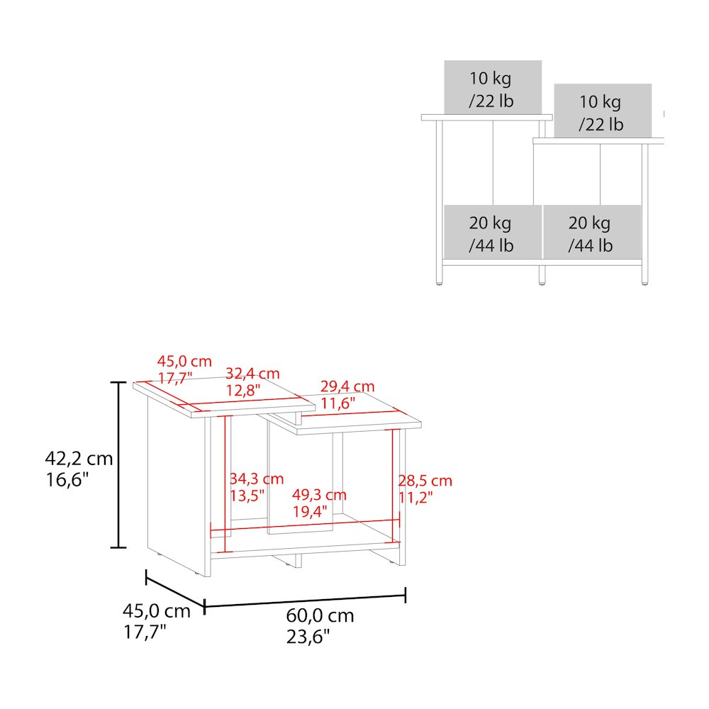 Hesston Coffee Table, White - Stylish & Functional Modern Design for Living Room Decor - Mediterranean Italian Contemporary Home Decor Furniture