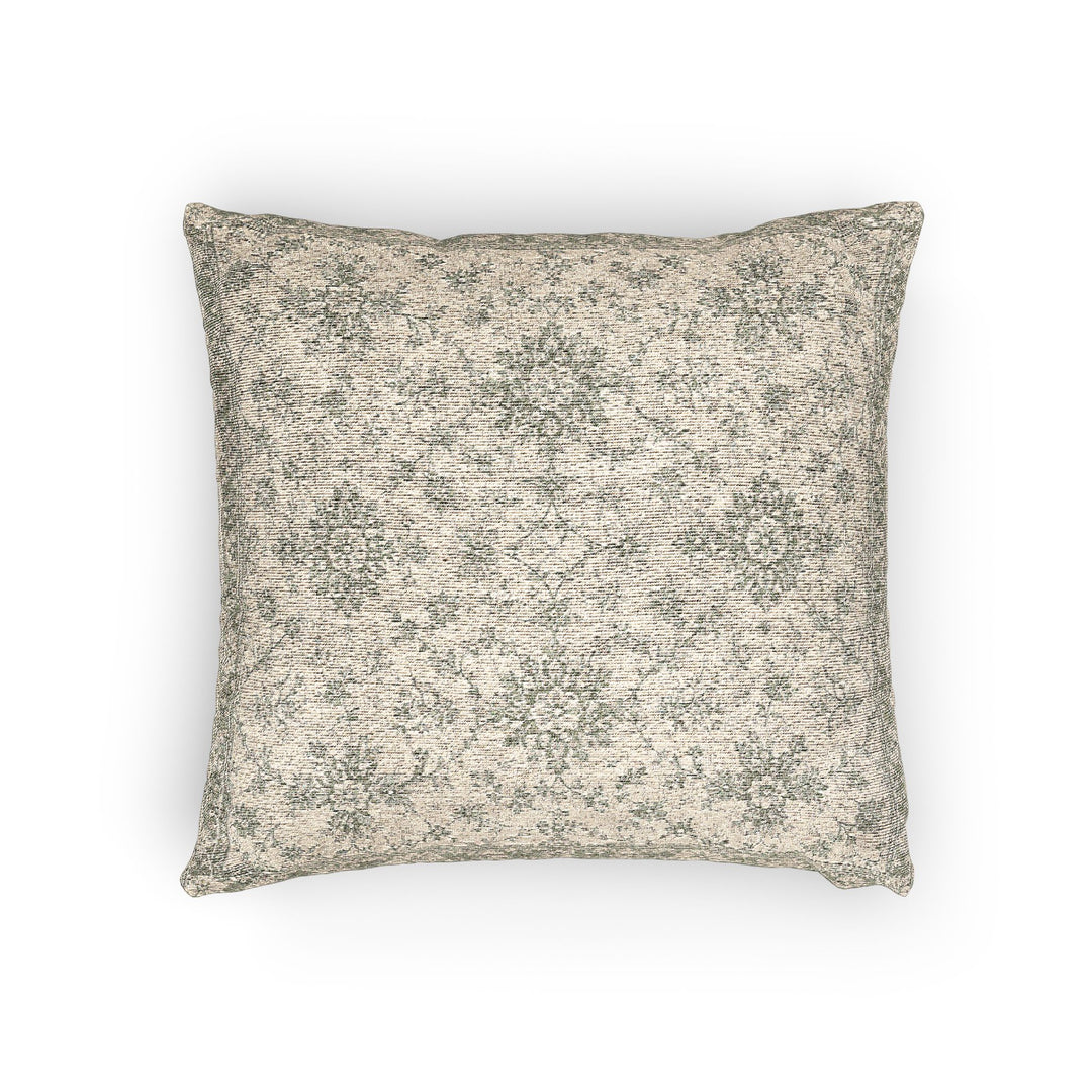 Sage Green &amp; Cream Woven Pillow By Artisan Blooms