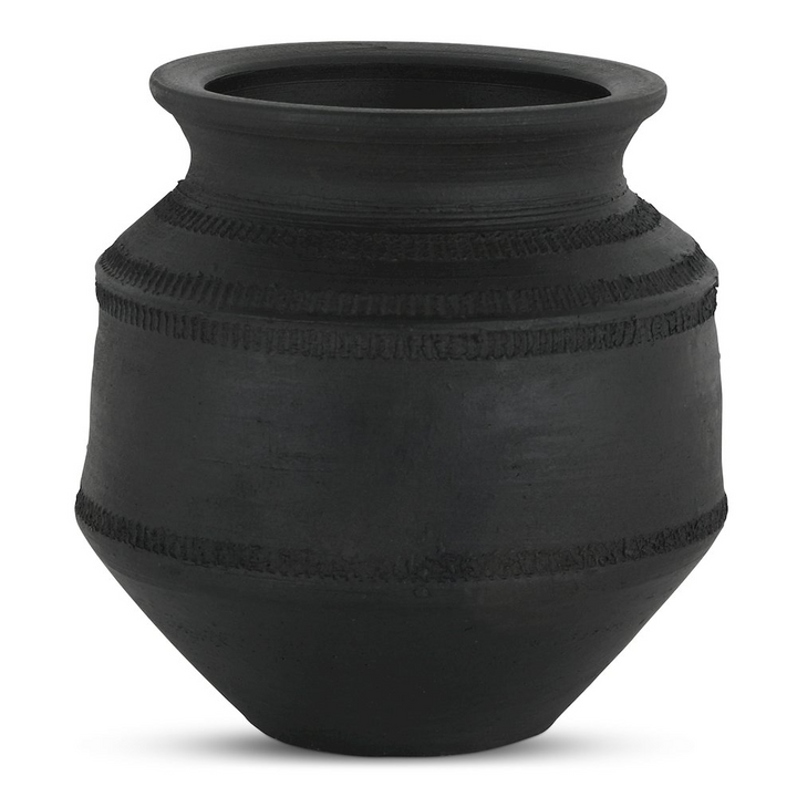Buy farmhouse furniture Astra Vessel Black Terracotta - Modern Cottage Farmhouse Furniture