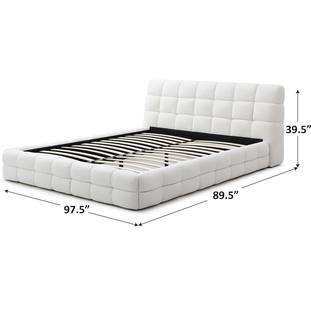 Sereno Mediterranean Farmhouse King Platform Bed - Mediterranean Tuscan Contemporary Home Decor Furniture