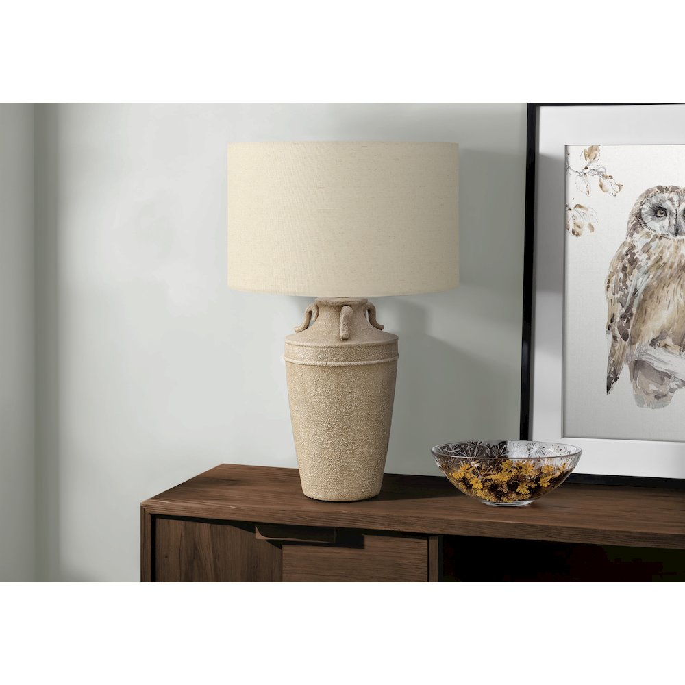 Casa del Sol Modern Beige Contemporary Tuscan Mediterranean Luxury Lamp - Mediterranean Italian Contemporary Home Decor Furniture