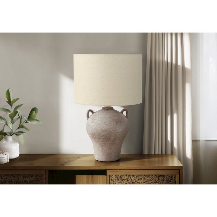 Casa Serena Beige Contemporary Tuscan Mediterranean Luxury Lamp - Mediterranean Italian Contemporary Home Decor Furniture