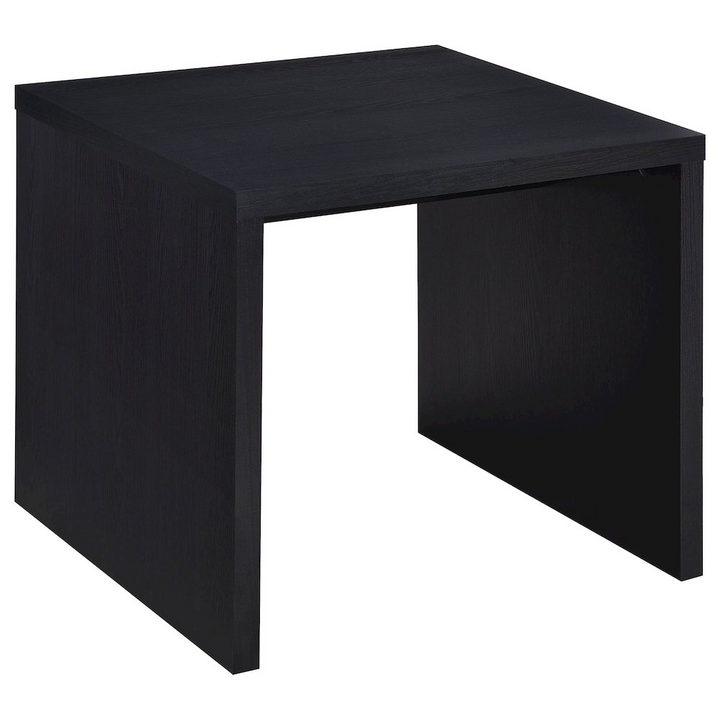 Buy farmhouse furniture Knapp Engineered Wood Square Side End Table Black - Modern Cottage Farmhouse Furniture