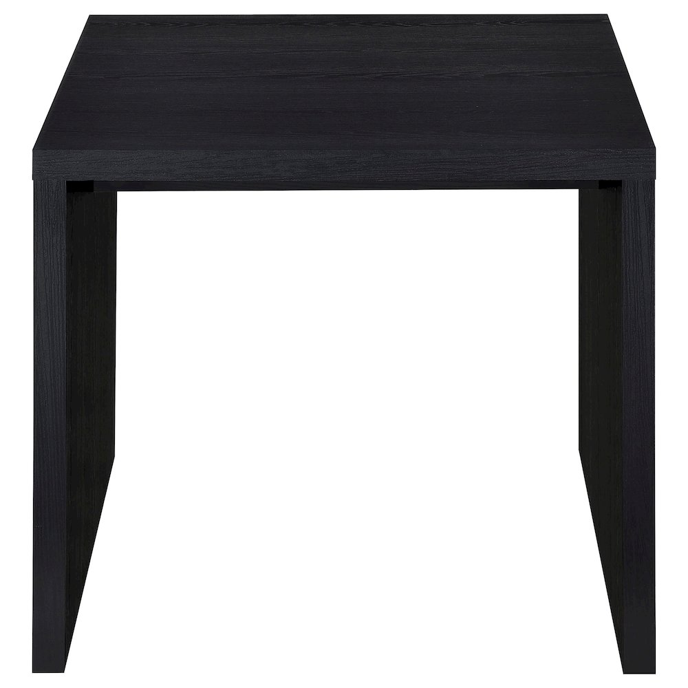 Buy farmhouse furniture Knapp Engineered Wood Square Side End Table Black - Modern Cottage Farmhouse Furniture