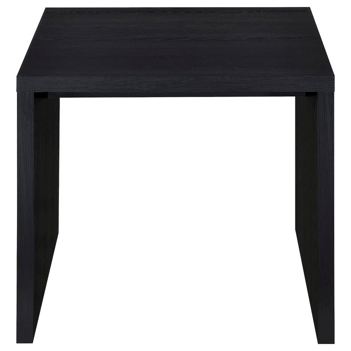 Buy farmhouse furniture Knapp Engineered Wood Square Side End Table Black - Modern Cottage Farmhouse Furniture