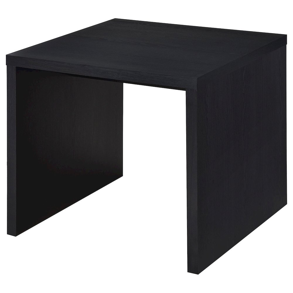 Buy farmhouse furniture Knapp Engineered Wood Square Side End Table Black - Modern Cottage Farmhouse Furniture