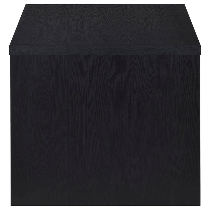 Buy farmhouse furniture Knapp Engineered Wood Square Side End Table Black - Modern Cottage Farmhouse Furniture