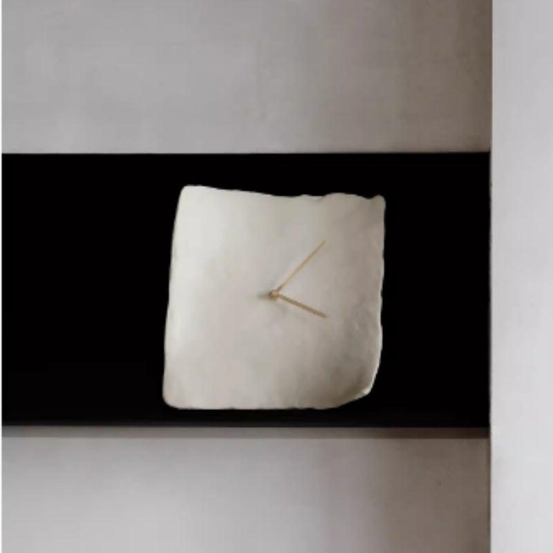 Buy farmhouse furniture Santorini Stone Mediterranean Luxury Minimalist Wall Clock - Modern Cottage Farmhouse Furniture