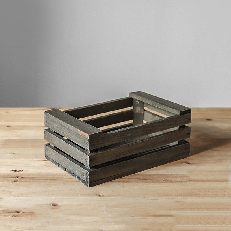 Dasos | Mediterranean Farmhouse Wooden Basket - Mediterranean Italian Contemporary Home Decor Furniture