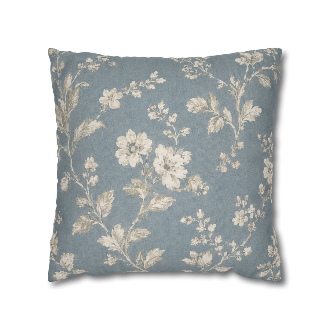 Blue Cottage Square Pillowcase By Artisan Blooms