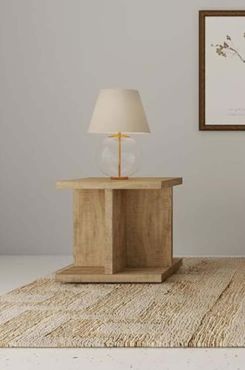 Buy farmhouse furniture Modern Farmhouse Square Wood End Side Table - Modern Cottage Farmhouse Furniture