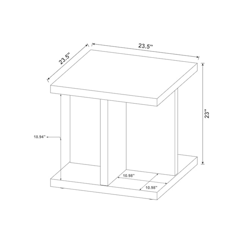 Buy farmhouse furniture Modern Farmhouse Square Wood End Side Table - Modern Cottage Farmhouse Furniture