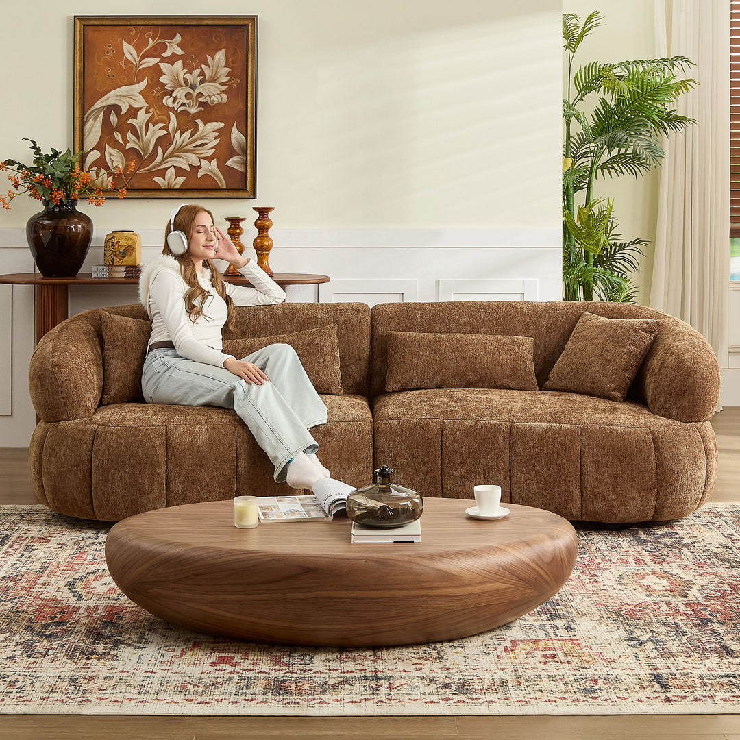 Buy farmhouse furniture Timber Ridge • Rustic Brown Cottage Farmhouse Style Sofa Couch - Modern Cottage Farmhouse Furniture