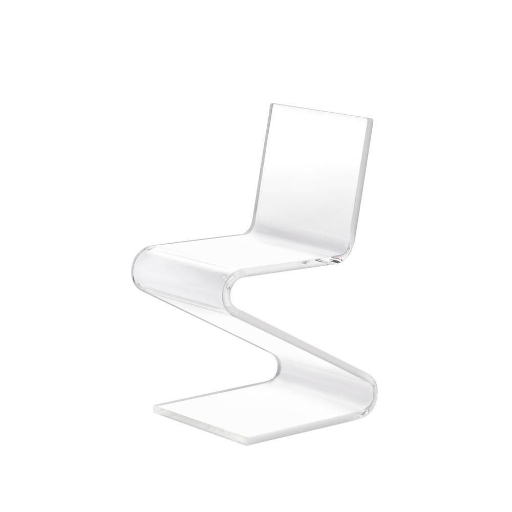 Boho Aesthetic Acrylic Z Chair | Biophilic Design Airbnb Decor Furniture 