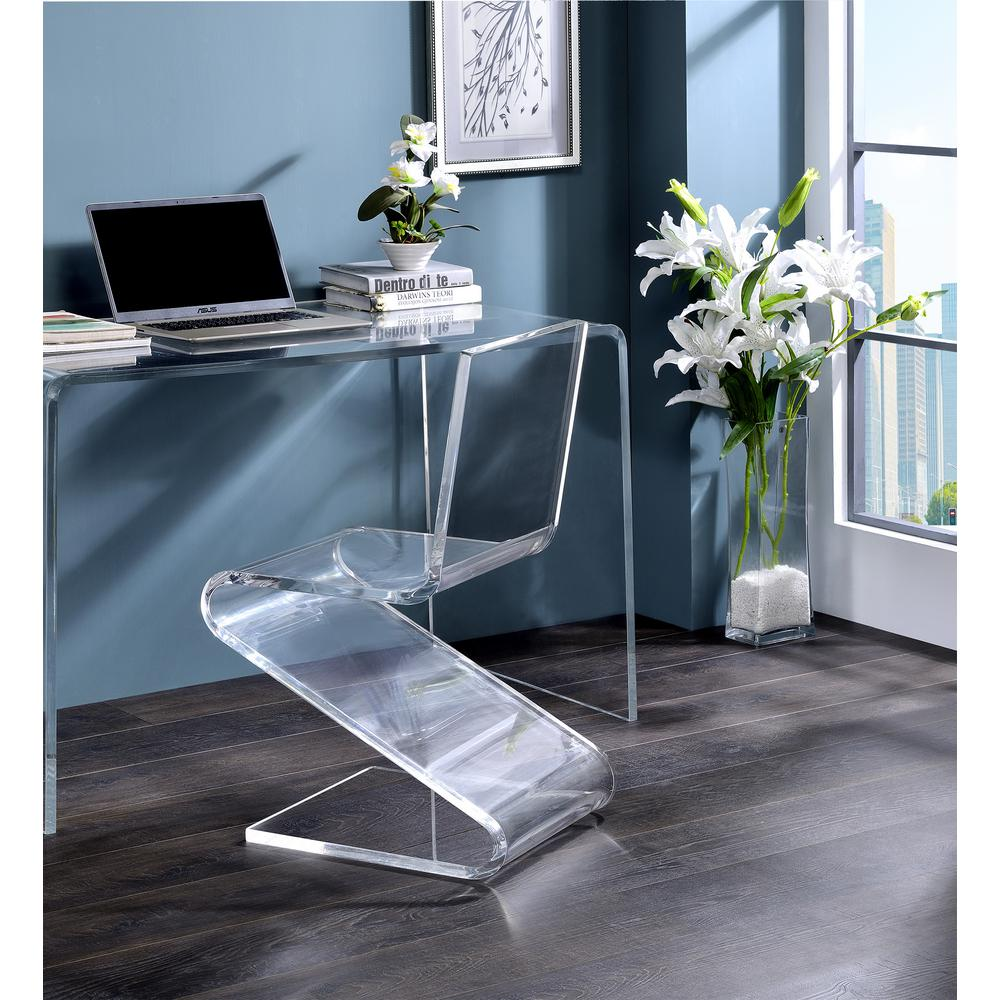 Boho Aesthetic Acrylic Z Chair | Biophilic Design Airbnb Decor Furniture 