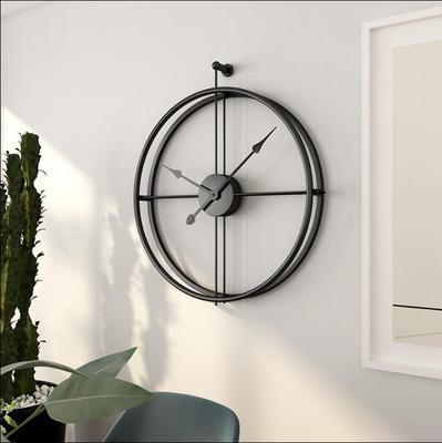 Capri | Modern Mediterranean Luxury Iron Wall Clock - Mediterranean Tuscan Contemporary Home Decor Furniture