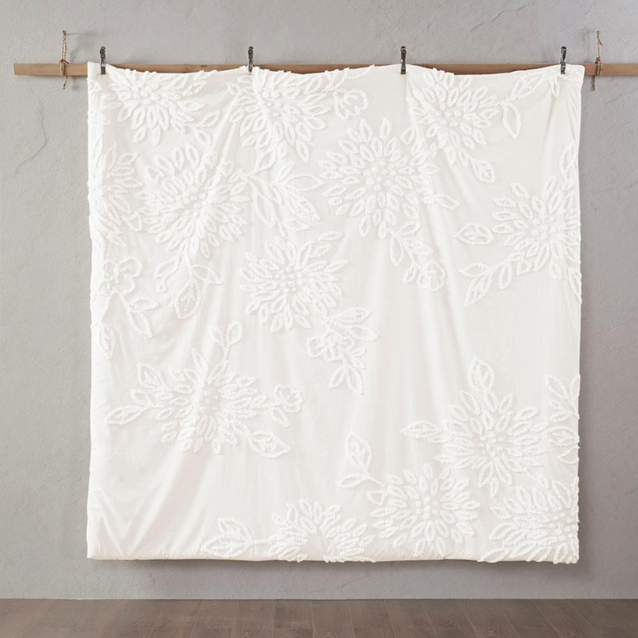 Boho Aesthetic Argenteuil | 100% Cotton Off White Duvet Cover Set | Biophilic Design Airbnb Decor Furniture 
