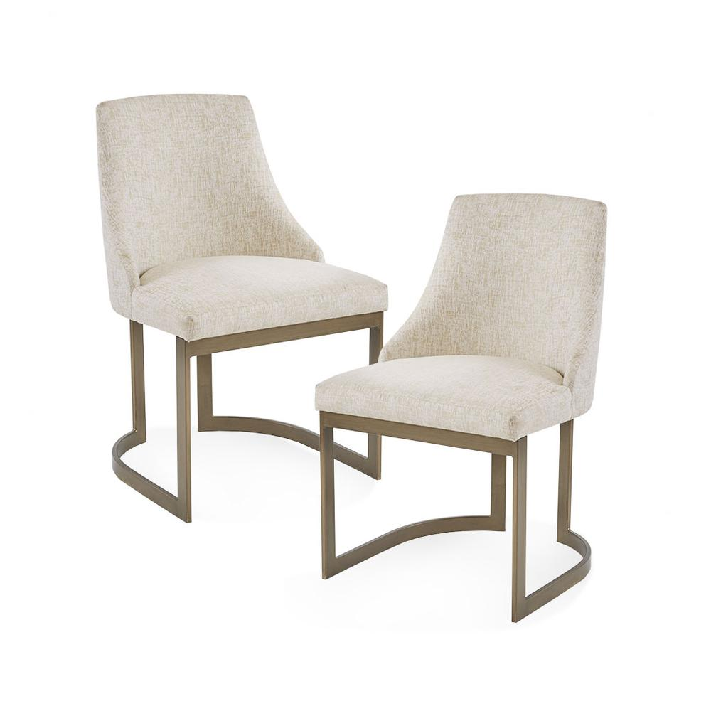 Boho Aesthetic Bryce | Gold Contemporary Dining chair (set of 2) | Biophilic Design Airbnb Decor Furniture 