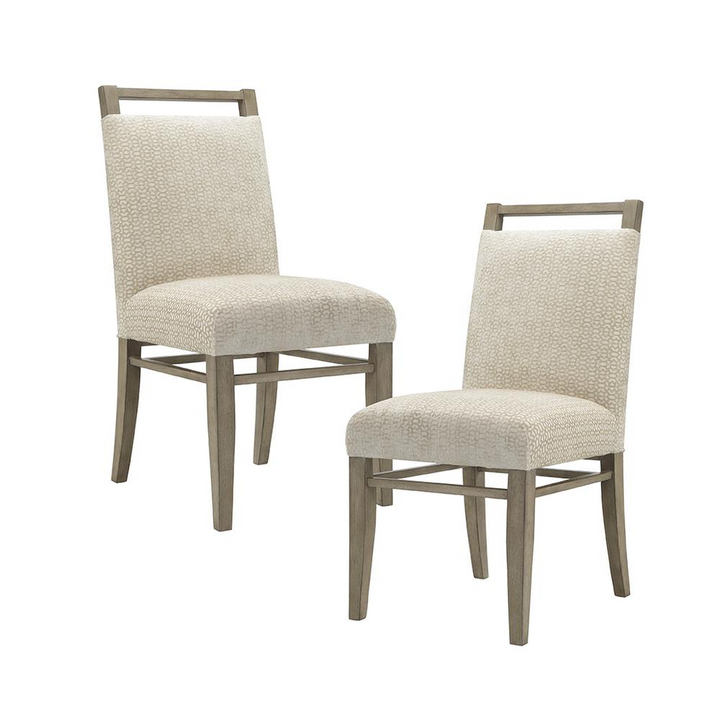 Boho Aesthetic Elmwood Modern Solid Wood Dining Chair Set of 2 | Biophilic Design Airbnb Decor Furniture 