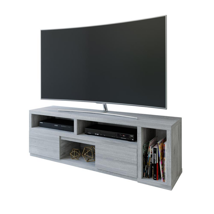 Boho Aesthetic Adjustable TV Stand Console for TV's up to 65" | Biophilic Design Airbnb Decor Furniture 