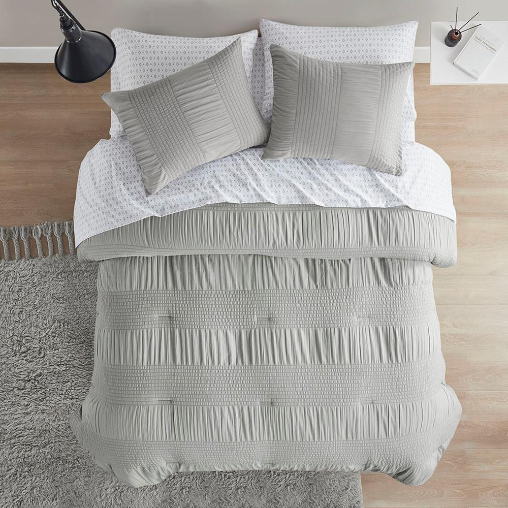 Boho Aesthetic 100% Polyester 7 Piece Comforter Set - Queen | Biophilic Design Airbnb Decor Furniture 