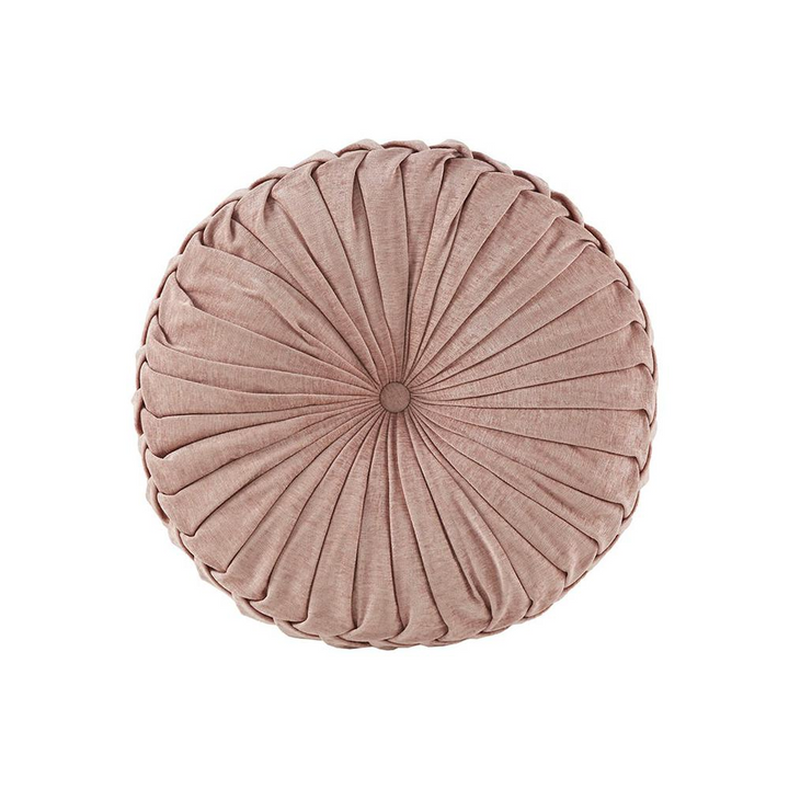 Boho Aesthetic 100% Polyester Chenille Round Floor Pillow Cushion, ID31-2033 | Biophilic Design Airbnb Decor Furniture 