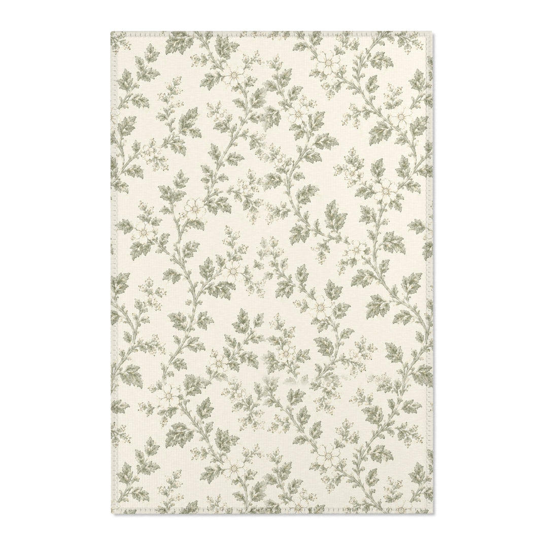 Vintage Botanical Cream &amp; Sage Accent Rug