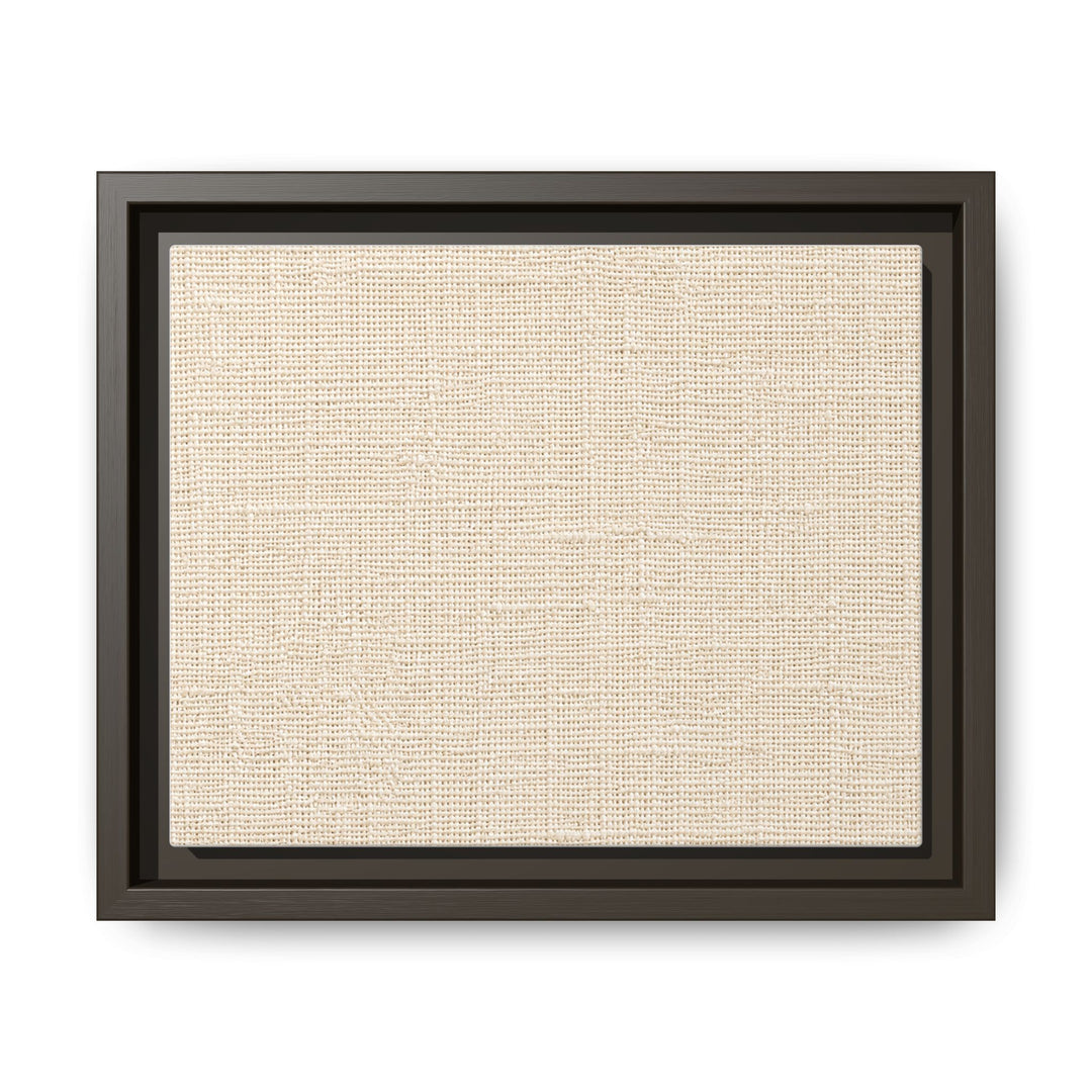 Woven Art Sage &amp; Cream Framed Canvas Wall Art
