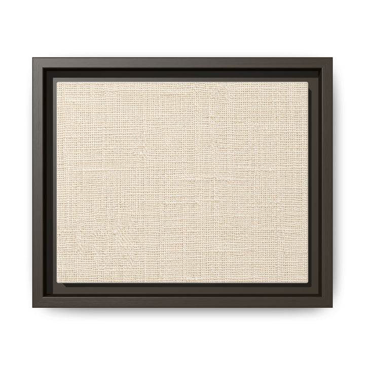 Woven Art Sage &amp; Cream Framed Canvas Wall Art