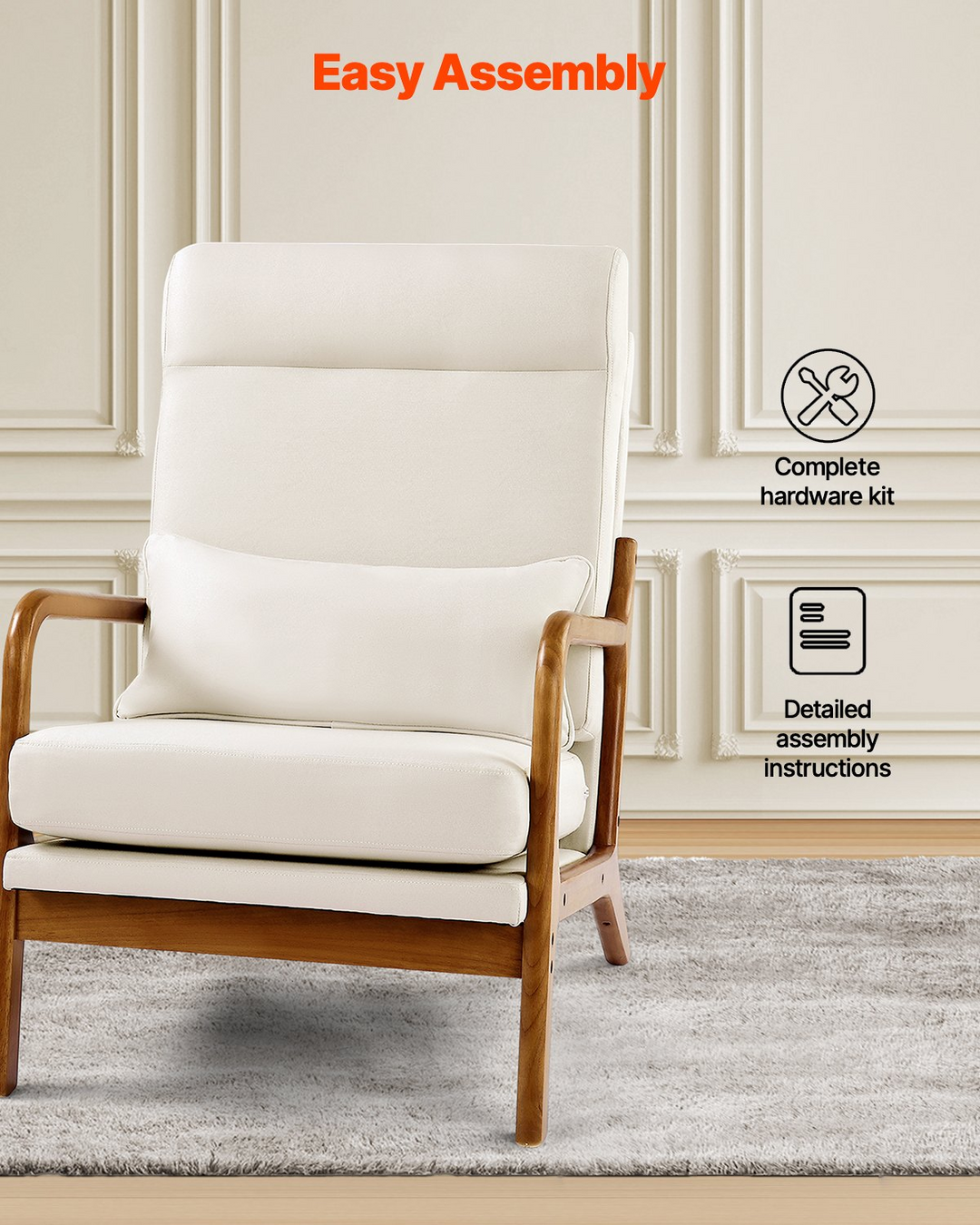 Buy farmhouse furniture La Riviera Beige Mediterranean Contemporary Accent Chair - Modern Cottage Farmhouse Furniture