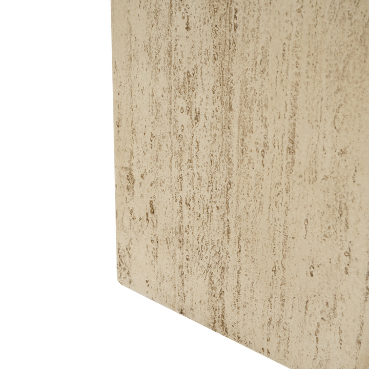 Buy farmhouse furniture MGO Handmade Planter Box with Travertine Finish - 27''H, Durable and Stylish - Modern Cottage Farmhouse Furniture