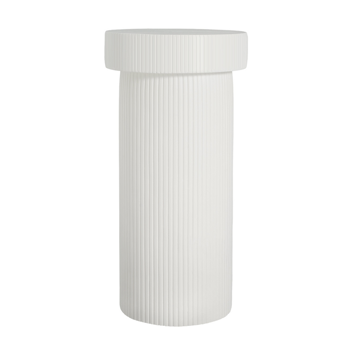 Buy farmhouse furniture White Mediterranean Farmhouse Column Plant Stand - Modern Cottage Farmhouse Furniture