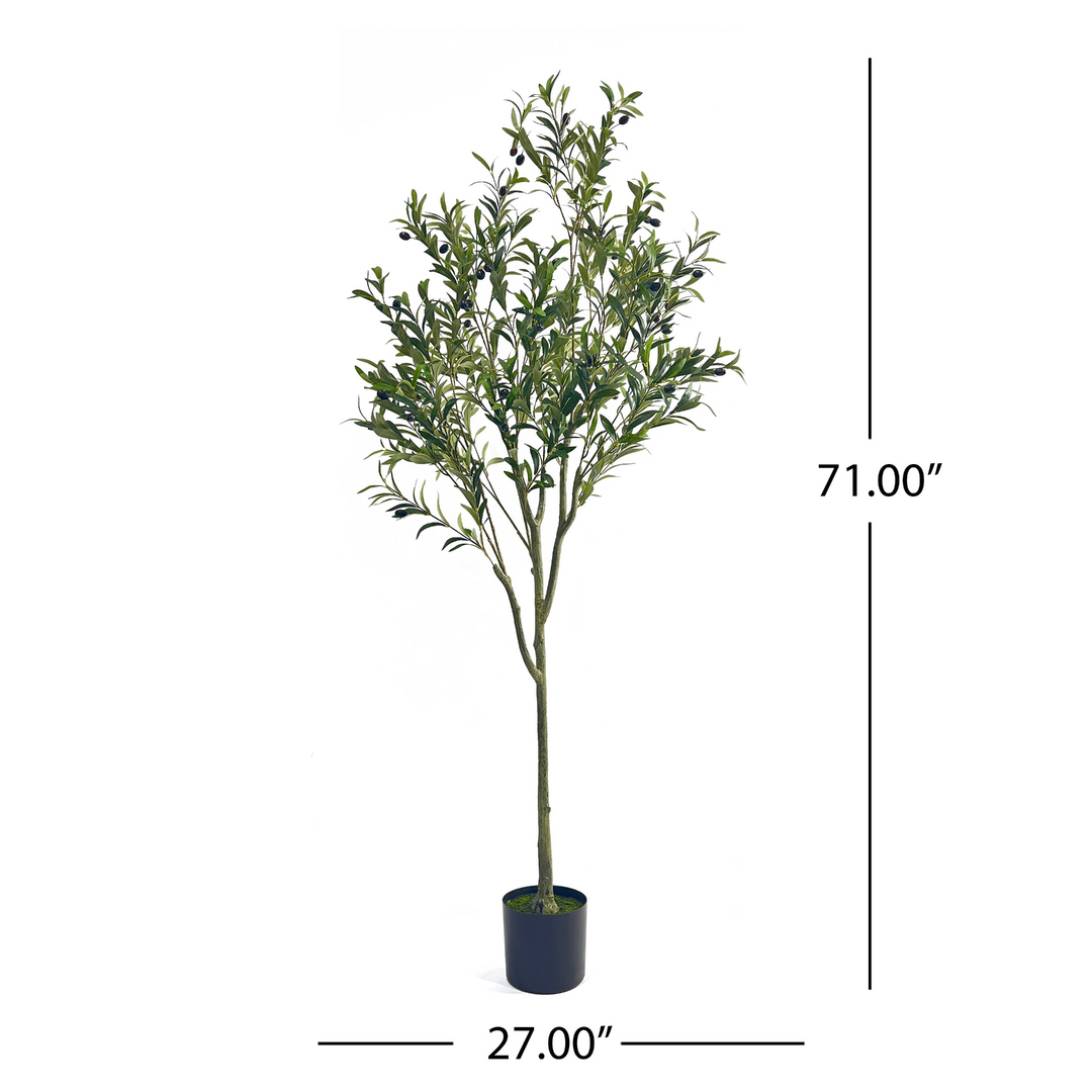 6ft Large Farmhouse Olive Tree - Modern Cottage Farmhouse Furniture