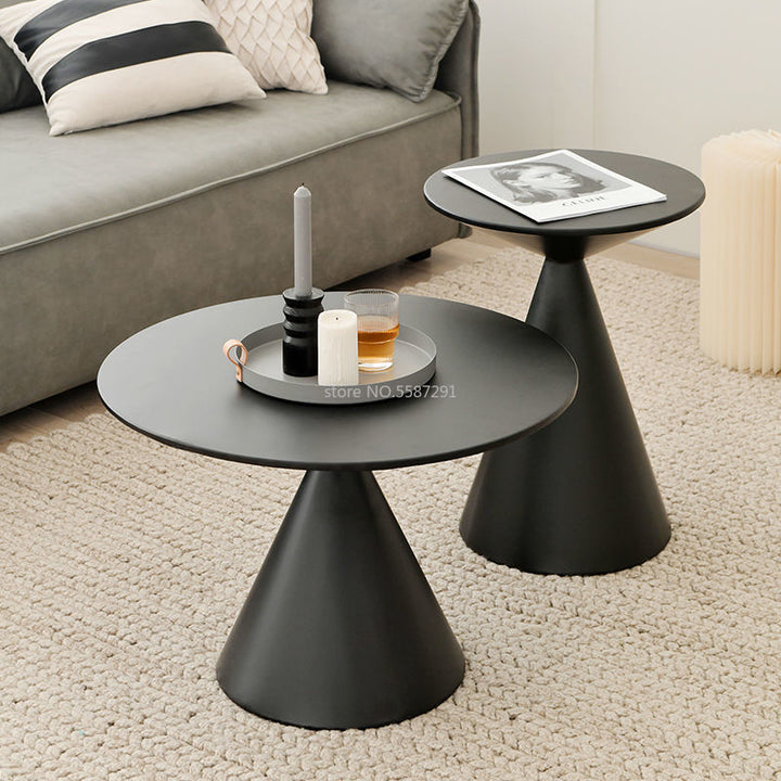 Boho Aesthetic Le Millau | Black Modern Luxury Side Table Night Stand | Biophilic Design Airbnb Decor Furniture 