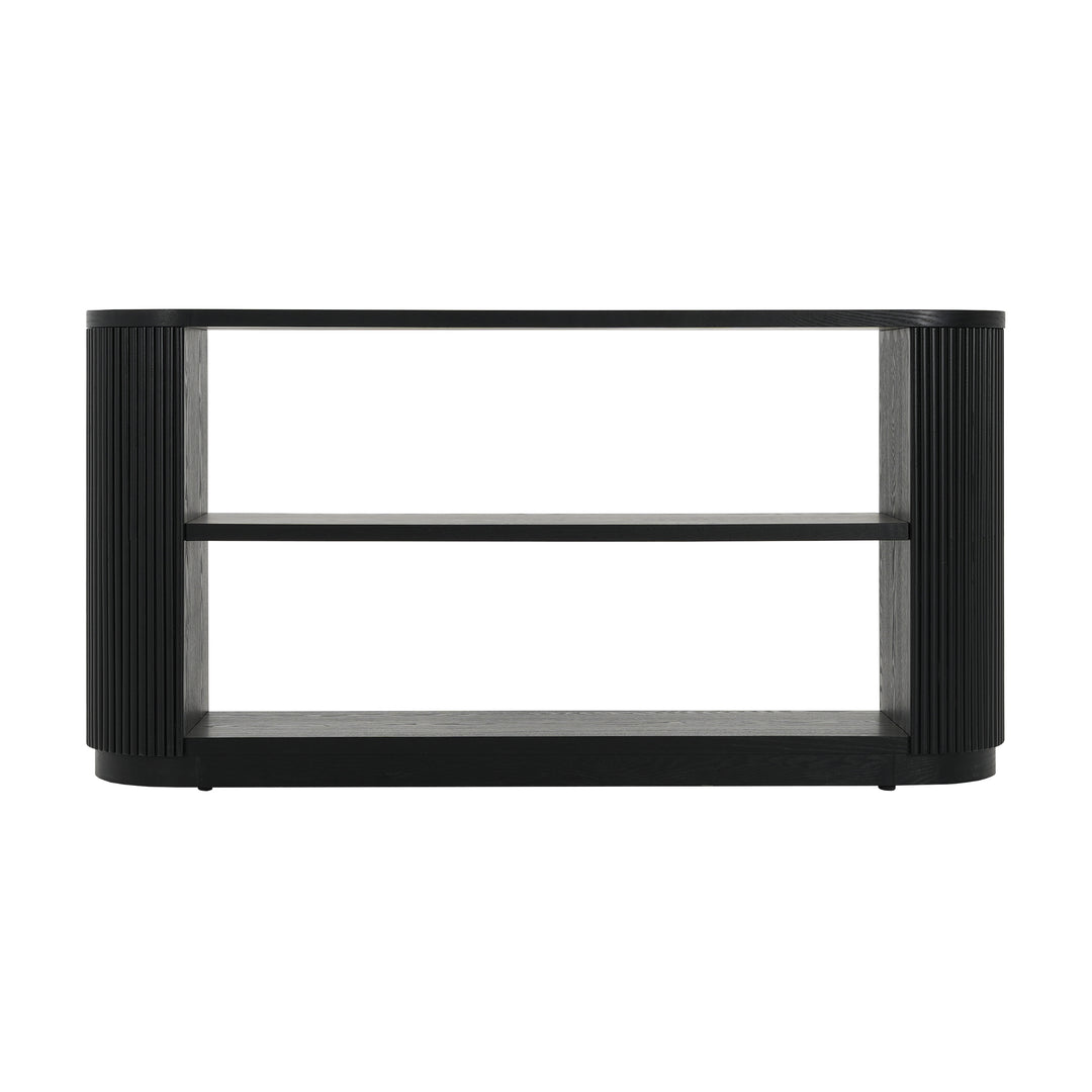 Black Modern Farmhouse Foyer Console Table
